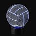 AZALCO 3D Illusion Volleyball Night Light Lamp with 16 Color Changing Smart Touch&Remote Control Birthday Present for Boys Girls Party Kids Home Decor Desk Decorations Christmas Gifts Xmas Gift