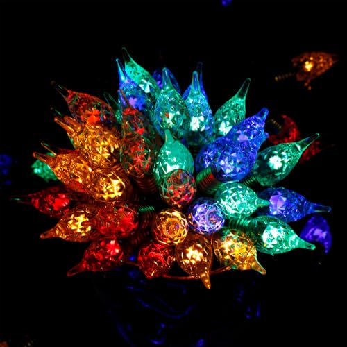 Guirlande lumineuse LED 5m lot de 2 étanche à piles multicolore