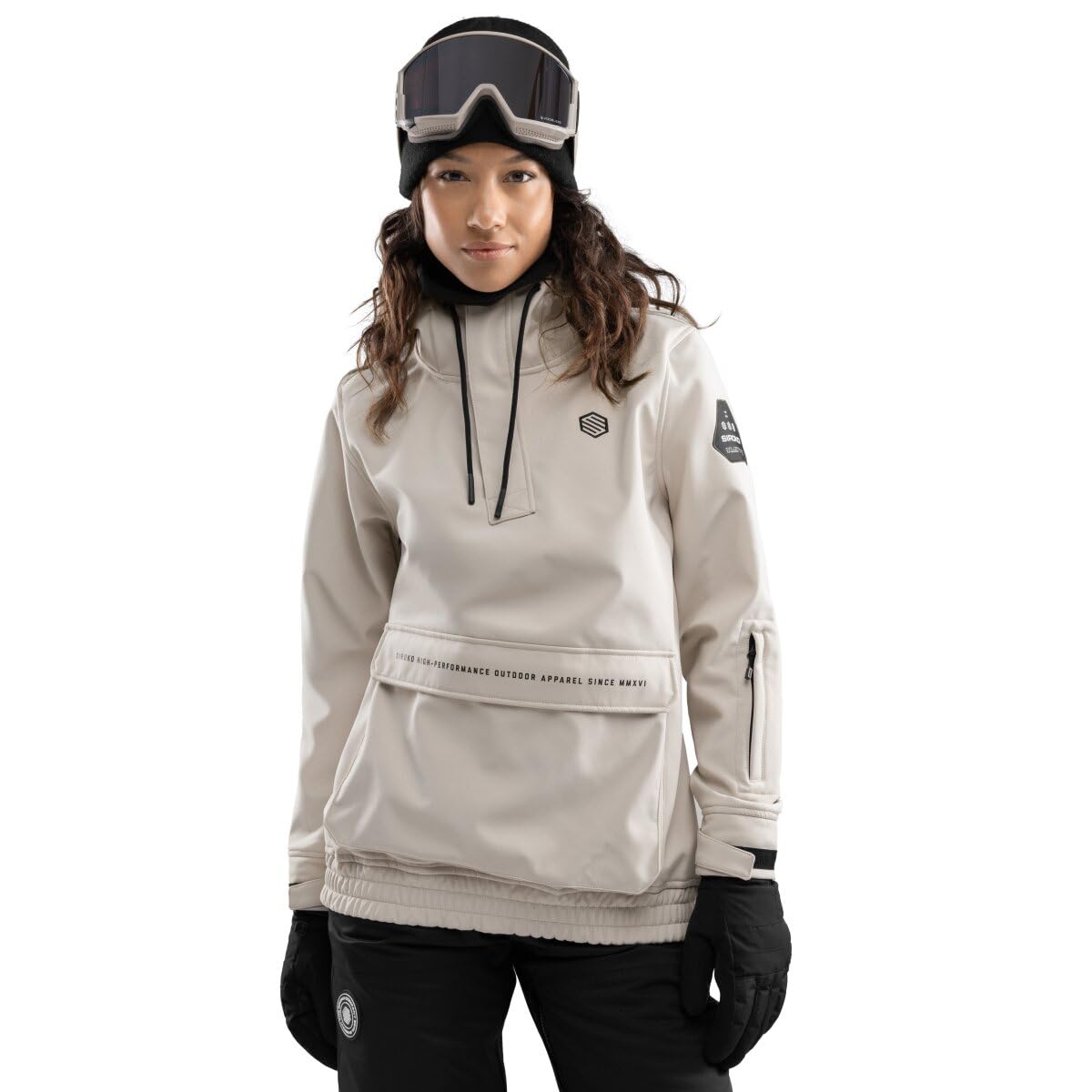 SIROKO Chaqueta para snowboard/esquí esquí y nieve W3-W Haboob Beige