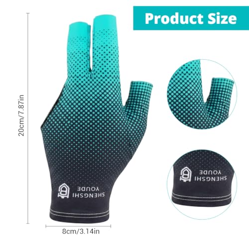 Image of PROBEROS Fingerless Billiards Glove Breathable for Cue Control