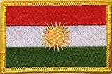 kurdistan karte 2018 8 x 5 cm U24 Aufnäher Kurdistan Aufbügler Patch