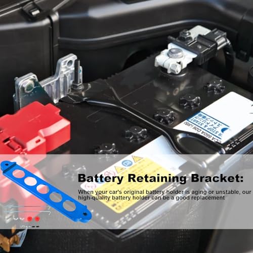 Kit de amarre de batería y abrazadera de soporte de batería para bandeja de coche 2