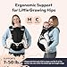BabbleRoo Grow Carrier – Safety-Certified 6-in-1 Toddler & Baby Carrier with Hip Seat, Ergonomic & Adjustable Toddler Carrier 7-50 lbs with Hip Support, Hood for Sun Protection, Newborn to Toddler