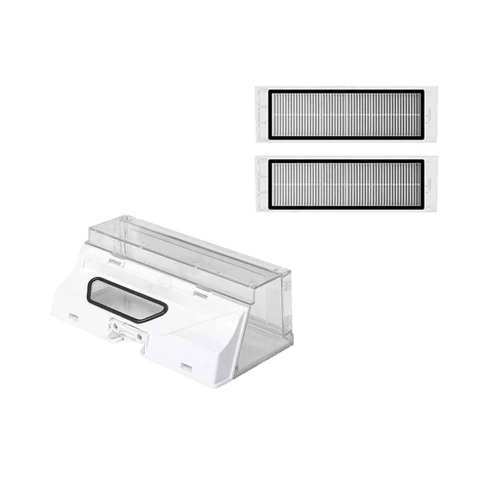 Piezas de repuesto for caja de polvo, accesorios de repuesto for filtro Hepa for aspiradora, compatible con Xiaomi, Robot 2st, compatible con Roborock, S55 S51 S50 S6 T6 | SET214
