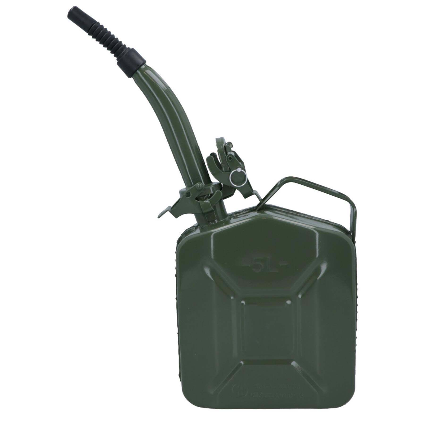 20L carburante in metallo Jerry Portalattine contenitore flessibile + beccuccio