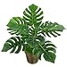 Amesii - Planta artificial con hojas de gran simulación, Monstera, color verde,...