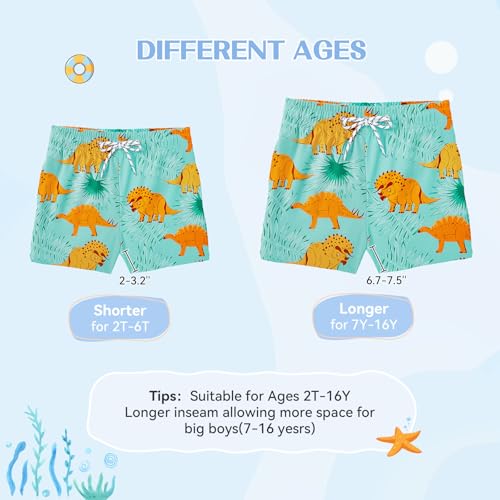 Image of American Trends Boys Swim Trunks Toddler Swim Shorts Bathing Suit Kids Swimsuit Youth Swimwear