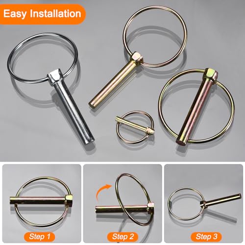 Uxcell A23110900UX0047 2Pcs 3/16 Inch X 1-1/8 Inch Linch Pin thumb #4