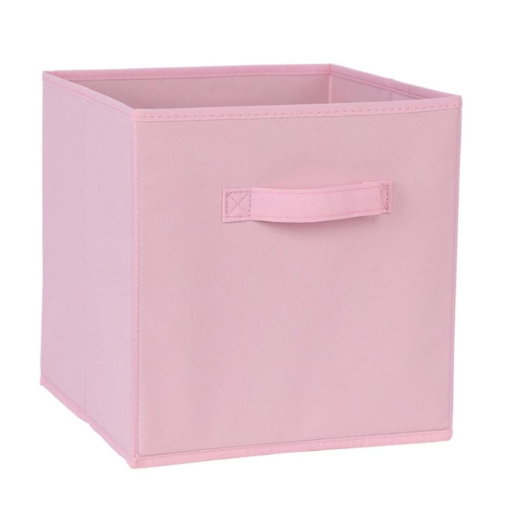 ETRGFTHU Clothes Storage Box Household Non-woven Storage Box Large Capacity Foldable Under-bed Sundries Storage Basket Odorless(Pink)