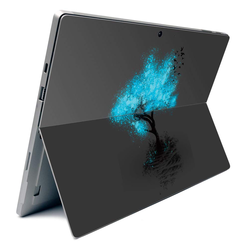 MightySkins Carbon Fiber Skin for Microsoft Surface Pro 7 - Leaving Home | Textured Carbon Fiber Finish | Easy to Apply, Remove, and Change Styles | Made in The USA