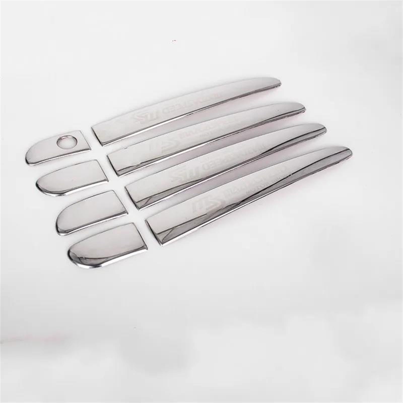 NOHEEU Car Exterior Door Handle Trim Cover Parts Accessories for Mazda CX-9 CX9 CX 9 MK2 2016-2018(0 White Buttons)