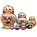 lhl Poupées de Nidification - Matryoshka matrioskas Babushka matruska Russe 10pcs nichier poupées for Enfants/Filles Jouet, Noël/Cadeau d'anniversaire Empilé (Color : Red, Taille : 5.9x3.9in)