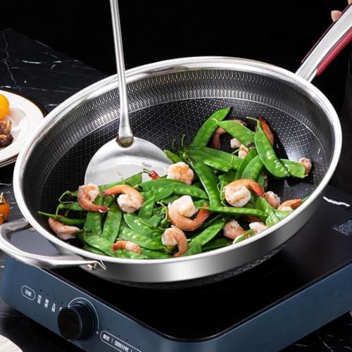 Wok acero inoxidable antiadherente 34 cm miniatura 2