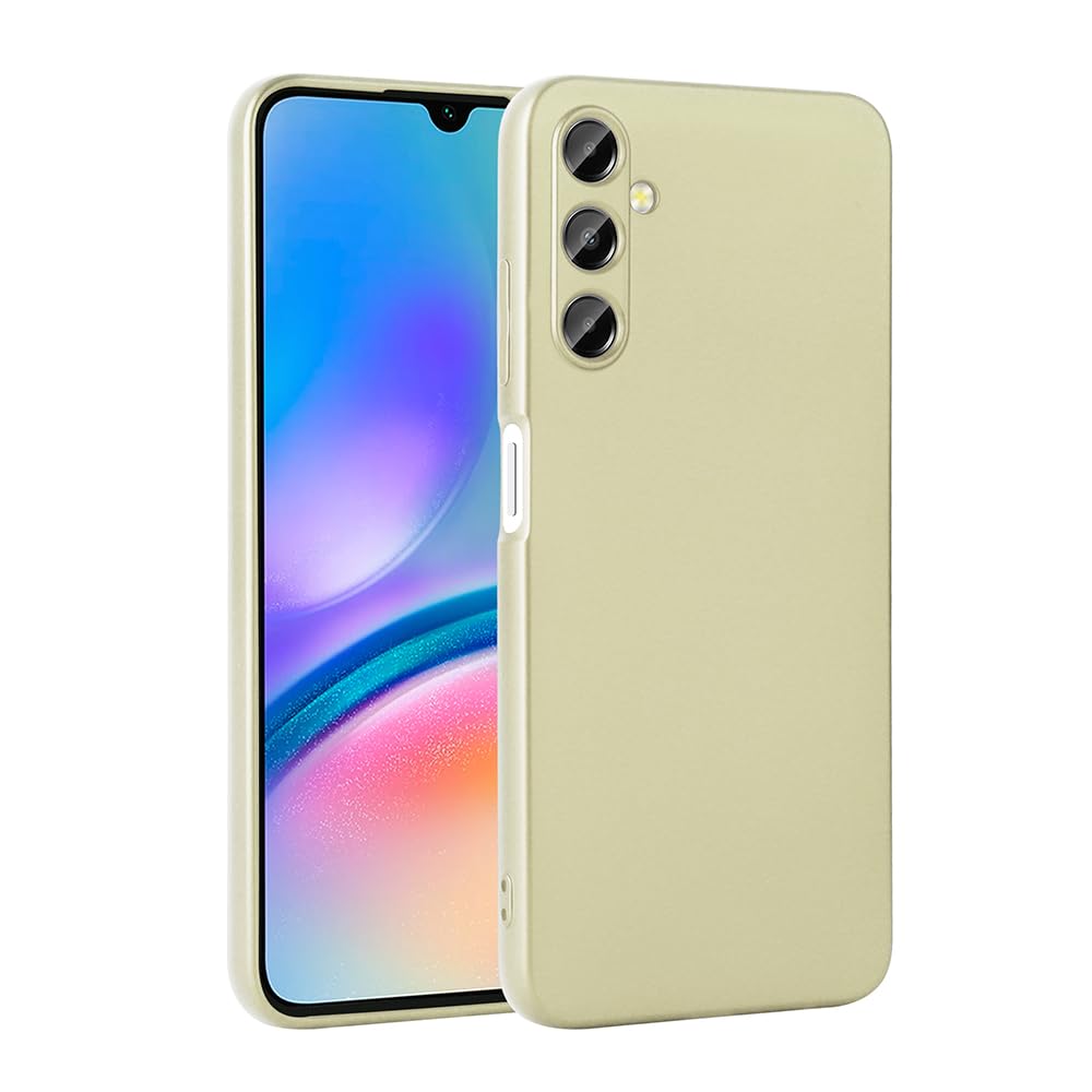 Zore Galaxy ile uyumlu A17 Kılıf Zore Premier Silikon Kapak Gold