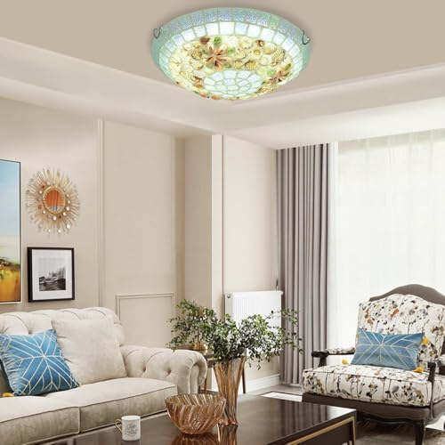Lámpara de techo LED estilo pastoral para un hogar cálido y colorido 5