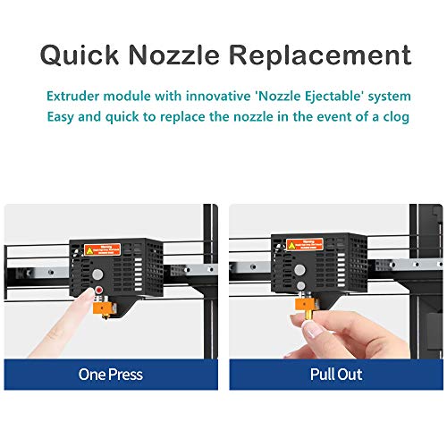JGMAKER Artist-D Pro 3D Drucker, unabhängiger Doppelextruder mit schnell austauschbarer Meanwell-Stromversorgung Düse, Direktzufuhr PLA, TPU, PETG Filament Großdruckvolumen 300 * 300 * 340 mm - Image 5