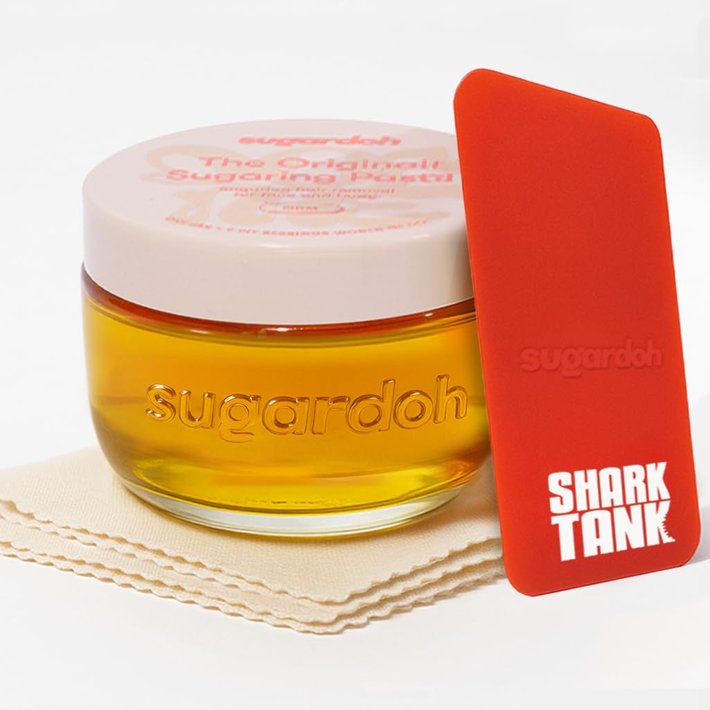 Sugardoh Sugar Waxing Kit for Women As Seen On Shark Tank (Mini Kit Medium) Face, Arms, & Legs, Sugar Wax Hair Removal- Sugaring Tiktok Viral Products- Bikini Wax Kit for Women - Sugaring Kit
