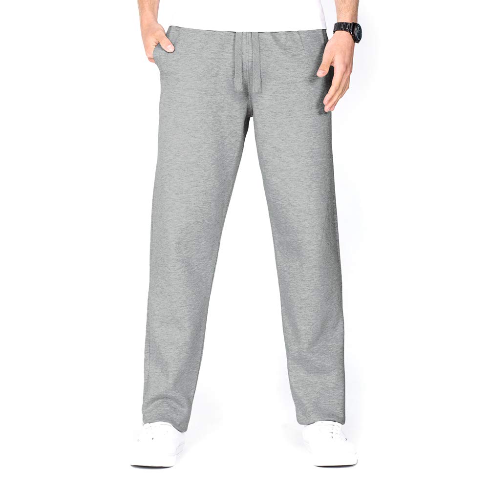 Pantaloni Yoga Uomo Idtswch Con Tasche | Grigi Taglia L Alti | Cucitura Interna 91 Cm