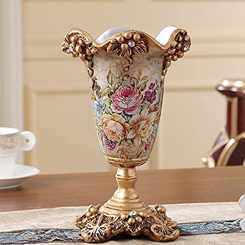 Set decorativo de 1 pieza en resina dorada champán 11.0 pulg. miniatura 2