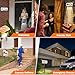 Brightever Solar Address Signs, House Number for Outside Waterproof, 3-Color LED Illuminated Address Plaques with Stake, Wall Mounted Solar Powered Light Up Address Numbers for Houses, 1-Pack