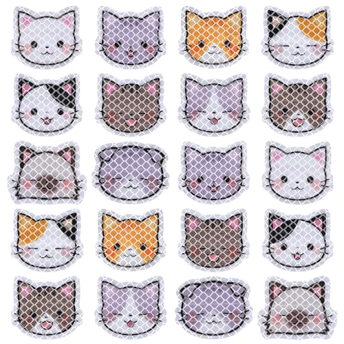 Yuanchu 20 Stück Reflektoren Aufkleber,Wasserdicht Reflektierende...