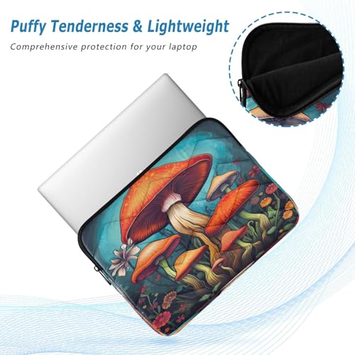 Funda para portátil 13-14 pulgadas Colorful Mushrooms miniatura 5