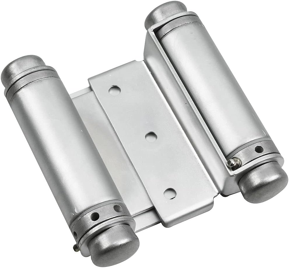 Richelieu 810SCB Onward Double Action Spring Hinge for Interior Door, 3 3/4-inch (95 mm), Satin Chrome Finish, 2 Pack