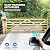 TOPENS A8S Automatic Solar Gate Opener for Heavy Duty Single Swing Gate Up to 18ft, Single Swing Gate Operator Battery Powered with Remote Control Kit Gate Motor Solar Panel Included