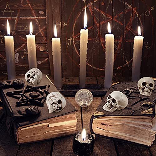 10 Pieces Halloween Skeleton Head Small Mini Skulls For Halloween Party, Halloween Decor Props, Table Decor #TOP2