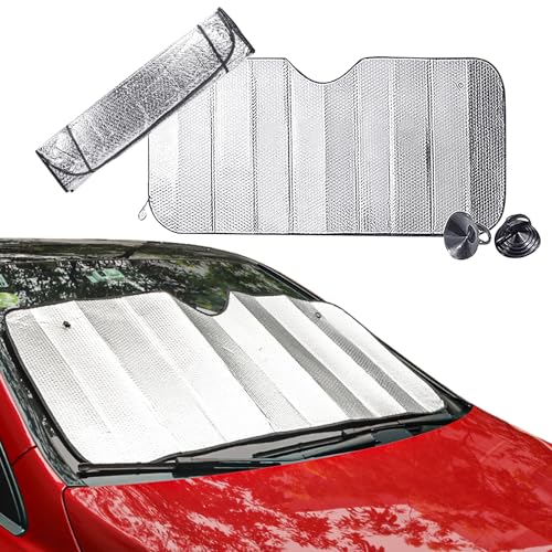 Protection Solaire pour Pare-Brise de Voiture - Pliable - Anti-UV - pour Garder Le Pare-Brise au Frais - Protection Contre Le Gel et la Neige - Utilisation...