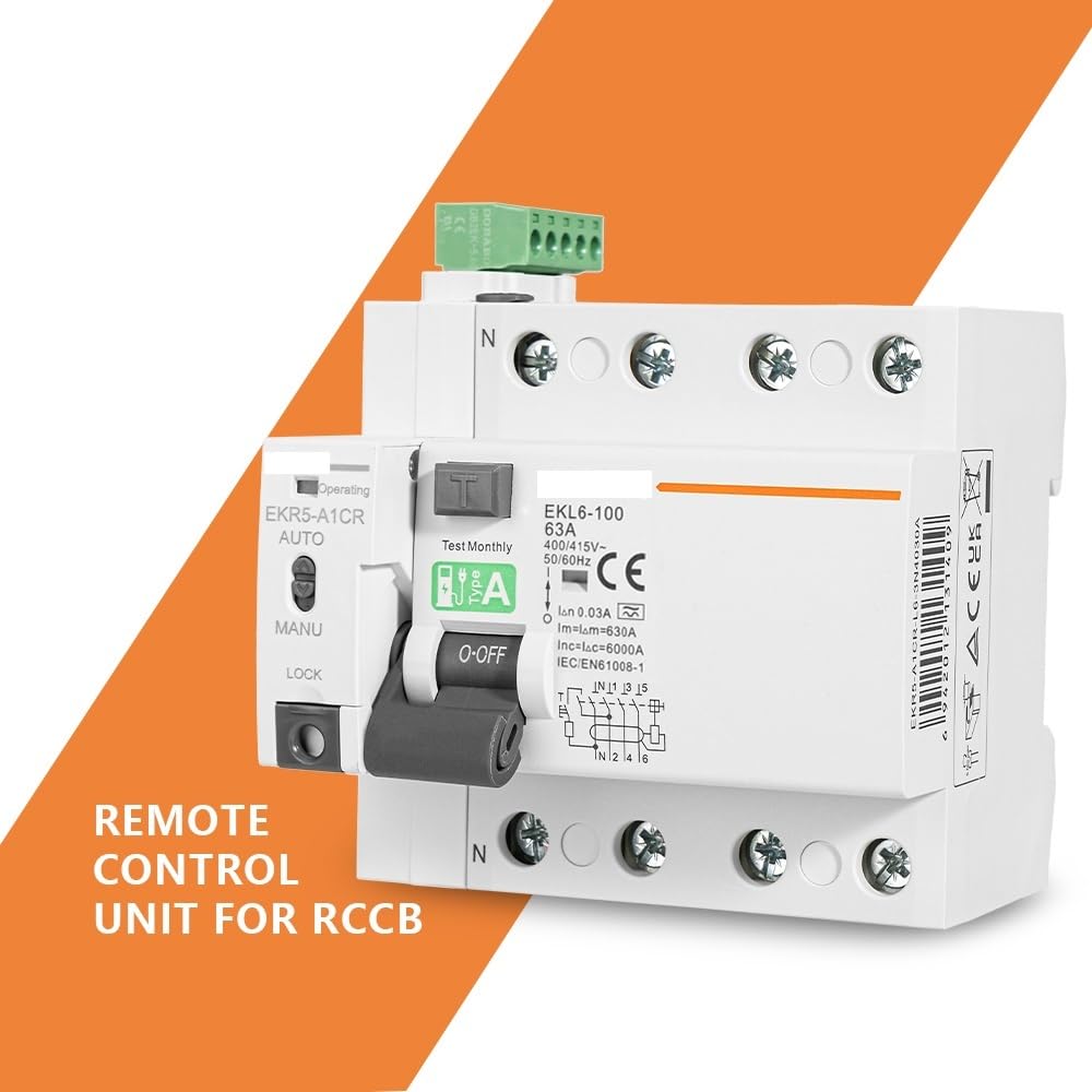 Magnetotermico unità di Controllo remoto for RCCB - 63A/40A, 400-415V AC(4,40A)