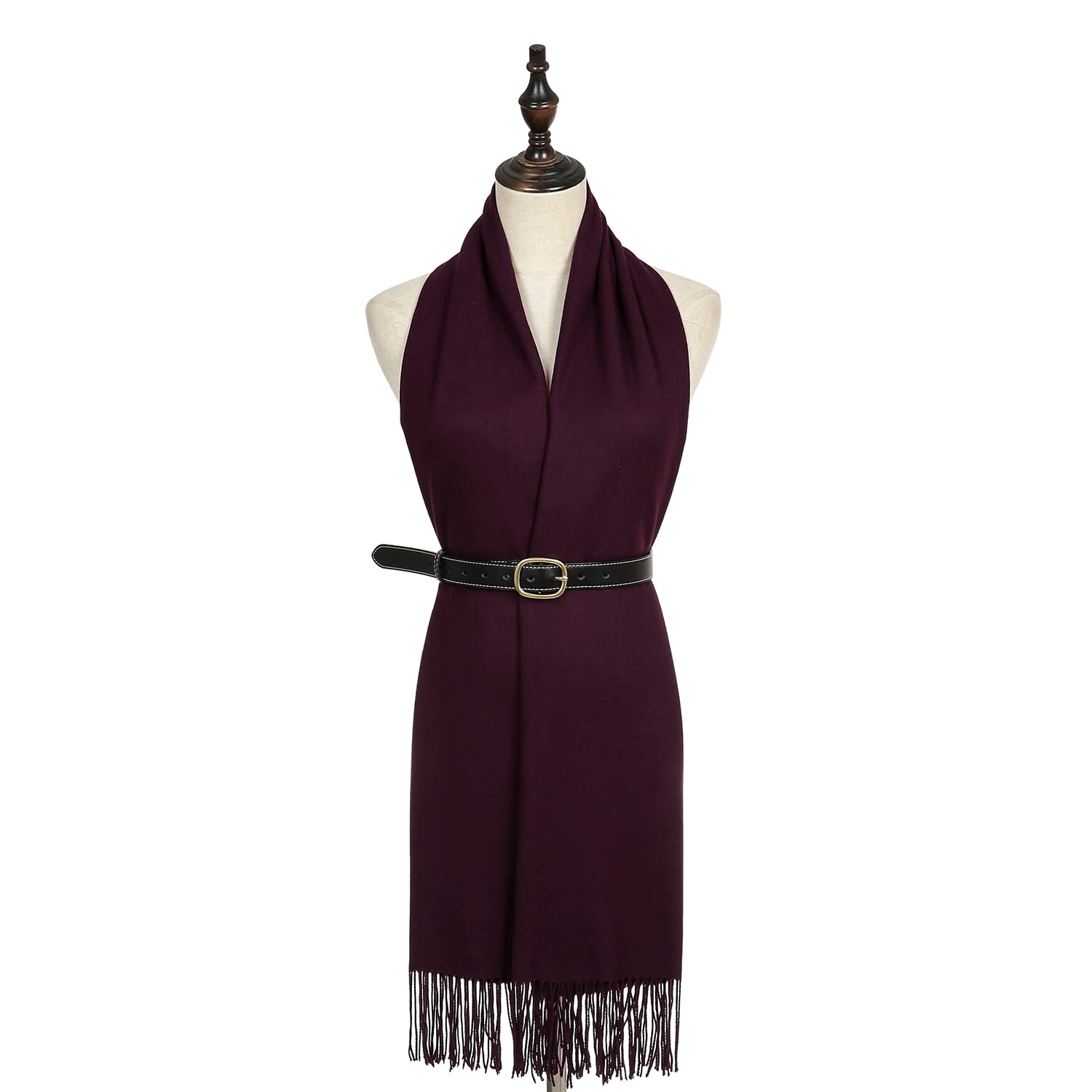 RIIQIICHY Sciarpa Scialle Donna Stola Invernale Pashmina Elegante Cerimonia Con Frange