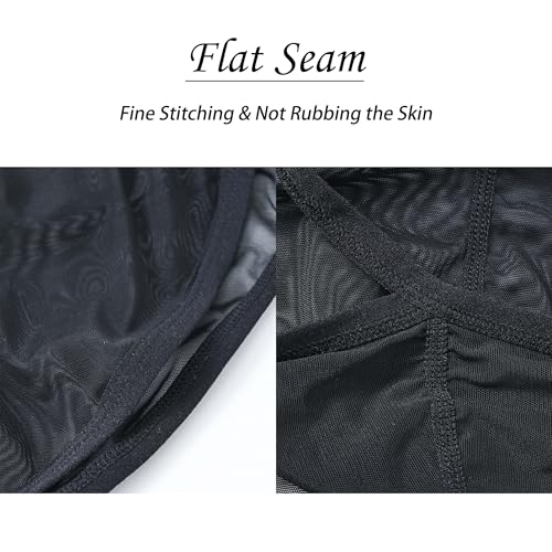 Mens Split Sides Underwear Sheer Sexy Men Thong Bulge Enhancing Pouch G-String Underwear T-Back4