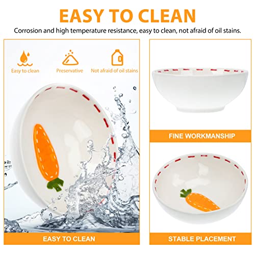 Hemoton 1 Pc Versátil Tigela Tigela Adorável Arroz Tigela Cerâmica Bacia Serving Salada Tigelas de F