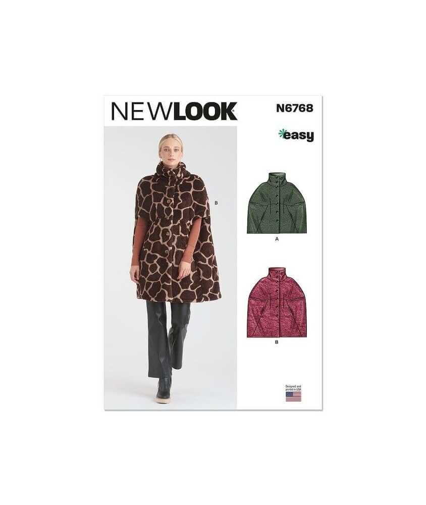 Cape pour femme New Look UN6768A manteau ample grande taille S M L XL XXL