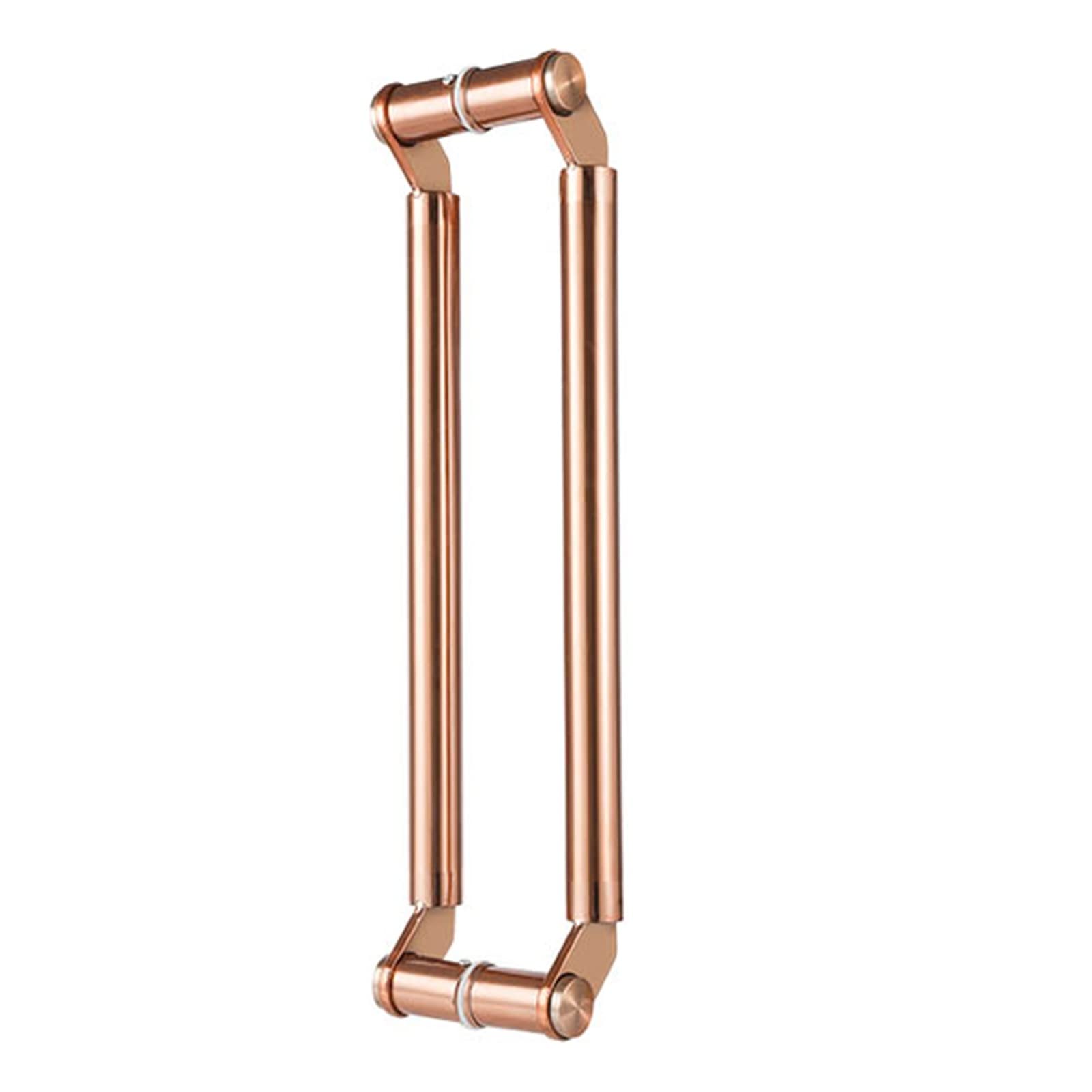 Cwcqgh Pink Modern Entry Door Handle Stainless Steel Barn Door Handle, Solid Push Pull Door Handles Hardware Set, Round Glass Gate Handle For Garages/Sheds/Office,-100Cm/39.4In - 96Cm