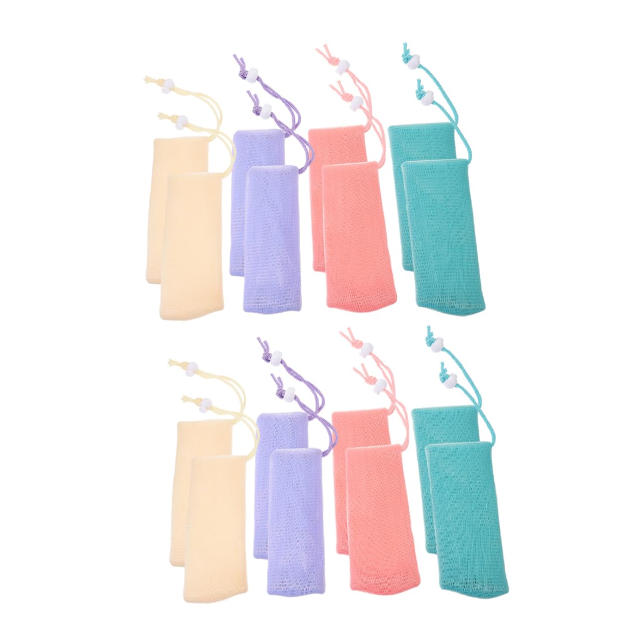 SOESFOUFU 16pcs Soap Saver Bag Reusable Mesh Soap Bag Pouch for Shower Shampoo Bar