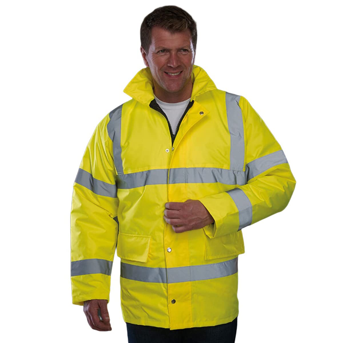 YOKO - Veste haute visibilité - Homme (Lot de 2) (6XL) (Orange haute visibilité)