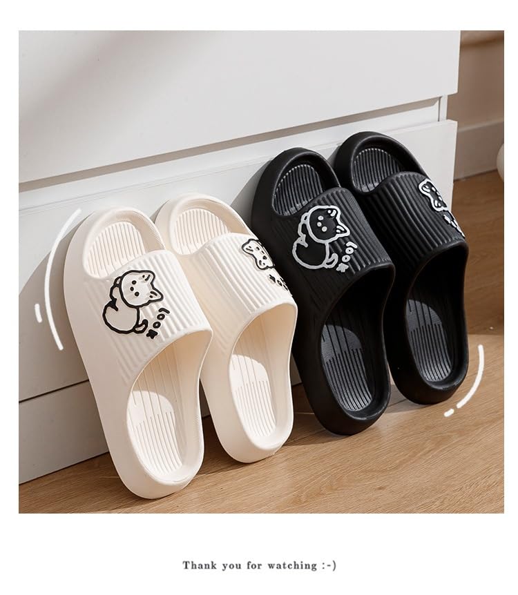 Loizziuy Cute Bear Slippers for Women Breathable Non-slip Open-Toe Summer Slippers Home Outdoor Sandals for Comfort2