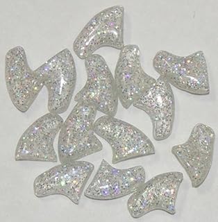 Pet Cat Soft Claw Nail Caps Size L, Crystal Silver Glitter (40pcs nail caps, 2 tubes of adhesive with instruction)