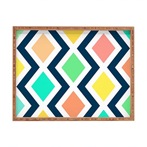 DENY Designs Negar diseños Rebecca Allen Encantado II Interior/al Aire Libre Bandeja Rectangular, 14 x 18