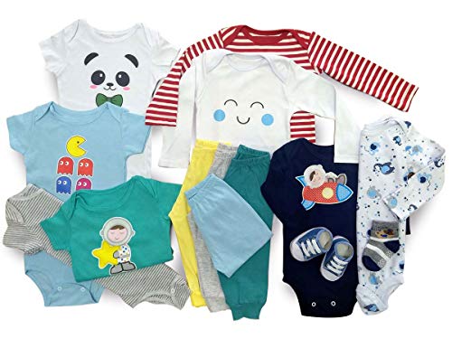 Kit 14 Peças Body Bebê Roupinha de Nenê Maternidade Roupa De Bebê Infantil Personalizado Body Manga