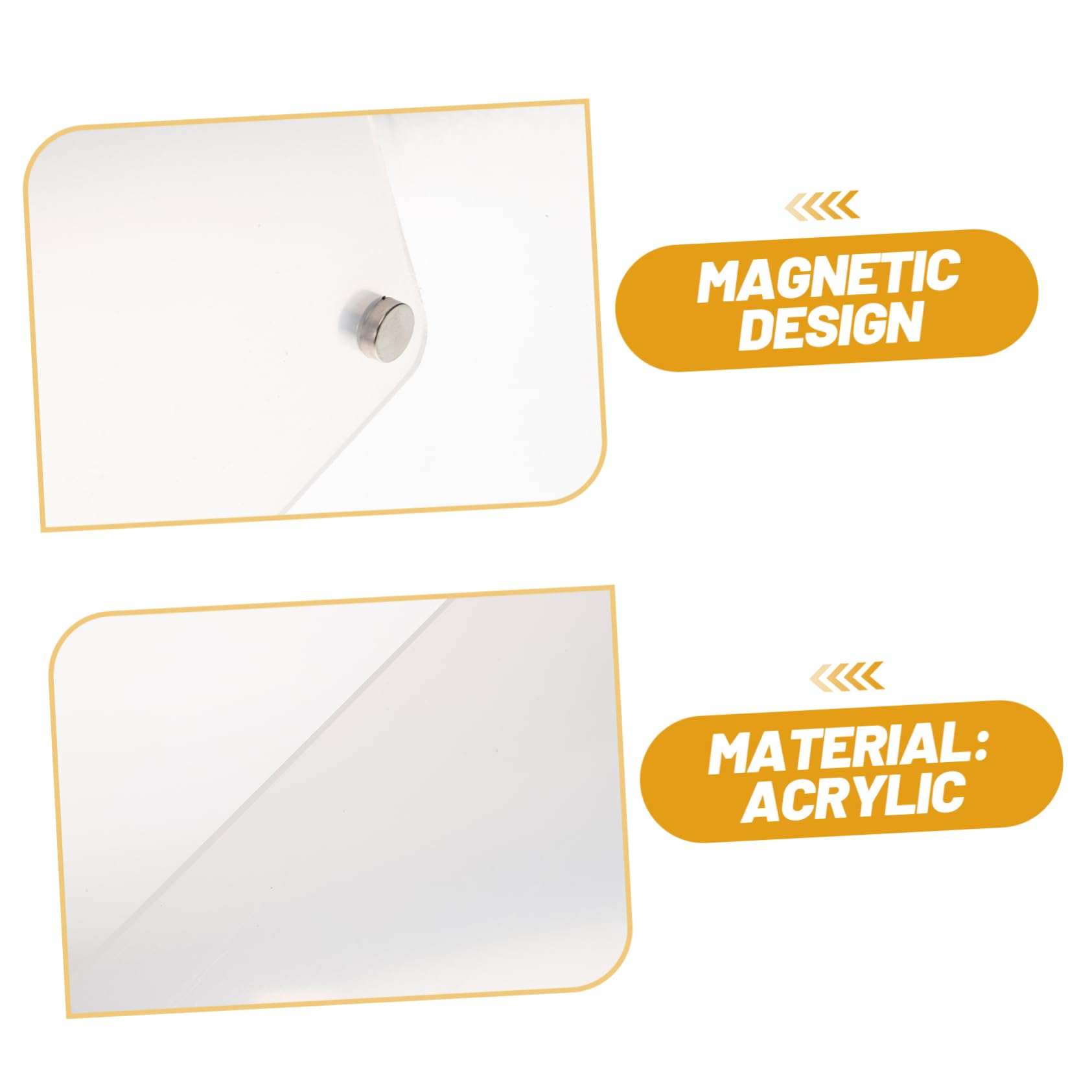 Stundenplan Whiteboard aus Acryl Magnetische Whiteboard Tafel für Kühlschrank Abwischbar und Praktisch Transparente Leere Fläche zum Planen und Zeichnen für Büro und Schüler