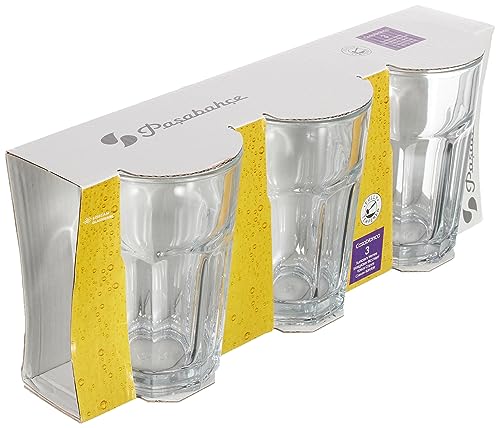 Jogo De 3 Copos Pasabahçe Transparente