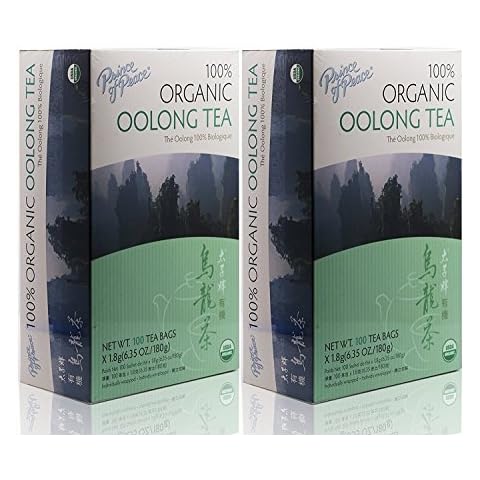 Prince of Peace Organic Oolong Tea, 2 Pack - 100 Tea Bags Each Cover