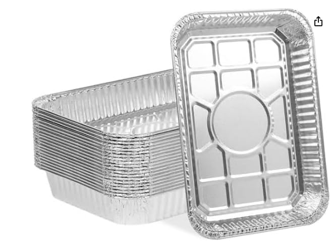 Generisch 30 Pack Weber Drip Trays BBQ Accessories for Weber Spirit Genesis Traveler Q Series Disposable Aluminum Foil Grease Tray Liners 8.5 x 6 Inch