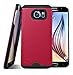 Galaxy S6 Case, Bomea [Non-Slip] [Perfect Fit] Galaxy S6 Case Ultra Slim Premium Protector Hard Cover Case For Samsung Galaxy S6 - AT&T Sprint T-Mobile Verizon Unlocked Versions - Red