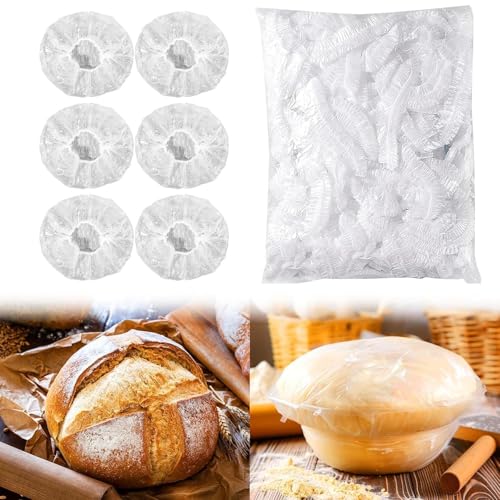 100PCS Bowl Covers for Bread Proofing, Reusable Sourdough Bread Baking Accessories, Plastic Bread Proofing Cover,Food Storage Covers Lids, Bowl Lids Kitchen Supplies