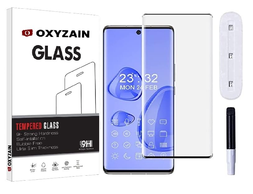 OXYZAIN Ultimate Liquid UV Tempered Glass for Vivo X90 Pro Advanced Border-Less Full Edge to Edge UV Screen Protector WITH Easy Installation Kit Screen Guard. (FULL ADHESIVE) [PACK OF 1] (B0C94QC1ZW) Amazon Price History, Amazon Price Tracker