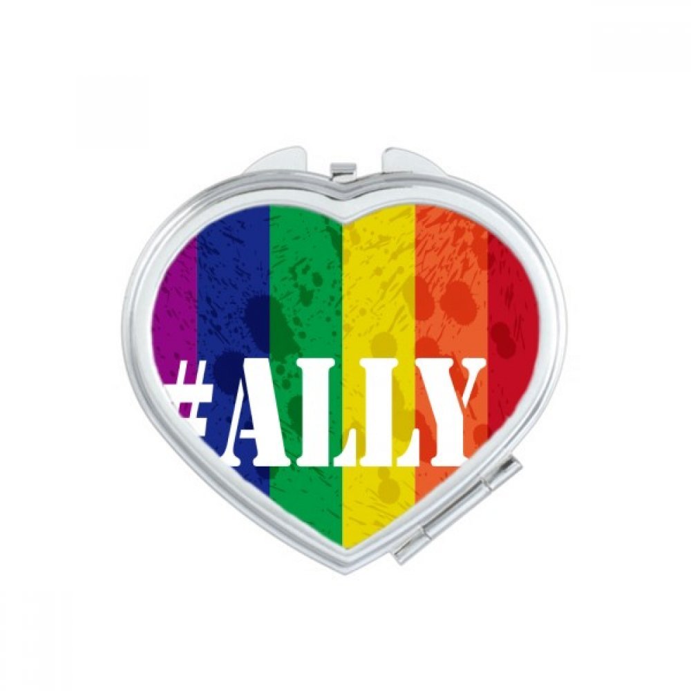 Miroir Trans Femme LGBT compact de poche pour le maquillage quotidien